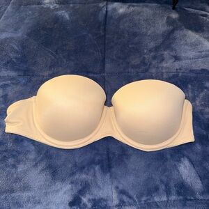 Pink by Victorias Secret: Strapless Nude Bra